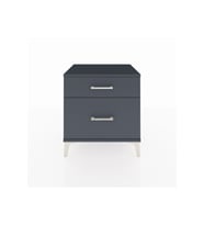 Hyperion Komodin 2 Çekmeceli 60x44x64 Antrasit-Antrasit