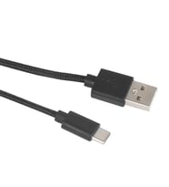 P5 XBOX One / Series X  / Nintendo Switch Data Şarj USB C _ TYPE C Halat sargılı kablo 3 Metre (Siyah)