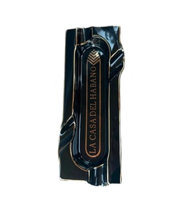 La Casa Del Habano Siyah Porselen Dörtlü Puro Küllüğü (Karışık)