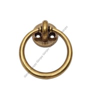 Halka Kulp 60mm Üstten Vidalı Antik - 2 Adet (Sarı-Yeşil)