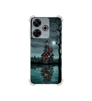 PrintiFy Xiaomi Redmi 134g ile Uyumlu Simya Serisi Gölge Ve Cam Tasarımlı Uv Baskılı Köşe Korumalı Antişok Kılıf
