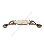 Narin Porselen Antik Çekmece Kapak Kulpu (2 Adet) 96MM (Bronz)