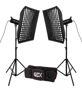 Gdx HD-120II C BiColor 2'li Işık Seti 120W Video LED Işığı (Düz Beyaz)