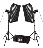 Gdx HD-120II C BiColor 2'li Işık Seti 120W Video LED Işığı (Düz Beyaz)