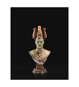 Antik Mısır Ölüm Tanrısı - Osiris Büst 15 Cm (Büyük Boy)