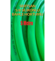 Silikonlu Bahçe Hortumu 5/8 Yeşil Renk 5 Metre