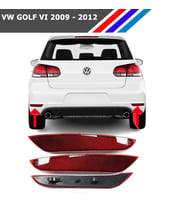 Otozet - VW Golf 6 Arka Tampon Reflektörü Sol ve Sağ Taraf Takım 2009-2012 5K0945106A