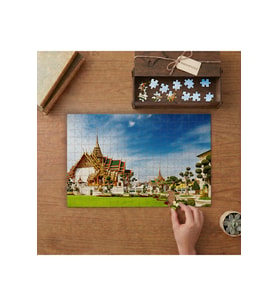 Bangkok Büyük Saray Tasarımı 240 parça Ahşap Puzzle Ahşap Kutuda MP05321