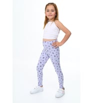 Toontoy Kız Çocuk Baskılı Tayt (Mavi)
