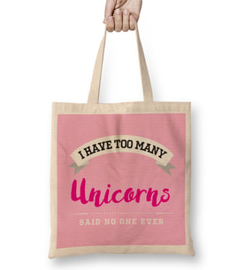 I Have Too Many Unicorns Said No One Ever Bez Çanta Uzun Saplı