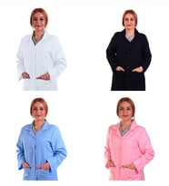 Bayan Alpaka Önlük - Doktor , Hemşire , Eczacı Önlüğü - ESER İŞ GÜVENLİĞİ (Açık Mavi)