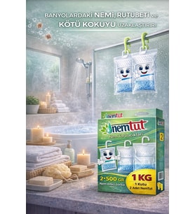Banyolara Ve Tuvaletlere Özel Nem Rutubet Giderici Korozyon Koku Önleyici 3 Kutu 6 Paket 3 KG