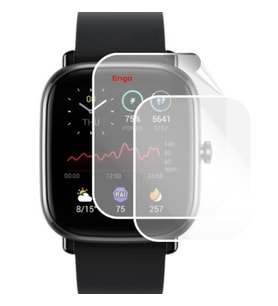 Amazfit GTS 2 mini 40mm Ekran Koruyucu Tam Kaplama TPU Film 2 Adet (Şeffaf)