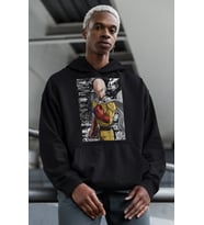 Saitama One Punch Man Baskılı Unisex Oversize Anime Hoodie