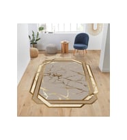 Eliana Home Baskılı, Yıkanabilir Kaymaz Taban Salon Halısı LNA0665-SD706 100x150 cm (Sarı)