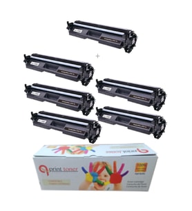 HP Çipli 17A CF217A 5 + 1 Ekonomik Paket Garantili Uyumlu Toner M102A/M120W/M130A Muadil Toner