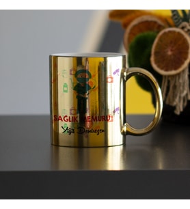 Sağlık Memuru Gold Kupa Bardak