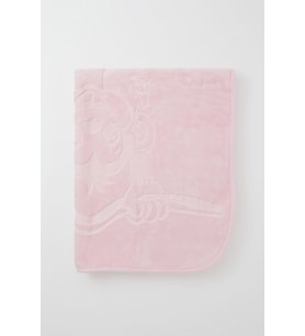 Golden Golden Yenidoğan Bebek Battaniyesi Emboss Kabartma Maymuncuk Baskılı Standart, Pembe
