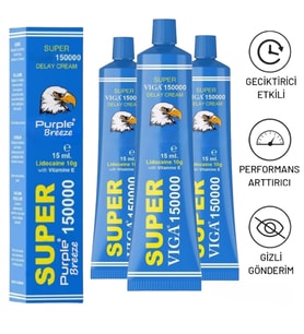 3 KUTU VİGA 150000 YÜKSEK KALİTE GECİKTİRİCİ KREM - MADE İN GERMANY - 15ML x 3