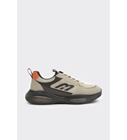 Yüksek Taban Bağıklı Erkek Sneaker (Bej)