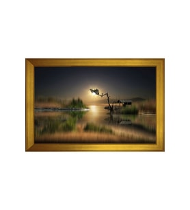 Manzara Temalı Kanvas Tablo 50 x 70 cm Gold Çerçeve