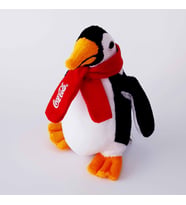 Coca Cola Penguen Oyuncak Coca Cola Lisanslı Peluş Penguen Lisanslı Oyuncak (Beyaz)