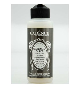 Cadence Ultimate Glaze Su Bazlı Sır Vernik PARLAK 120 ml. 