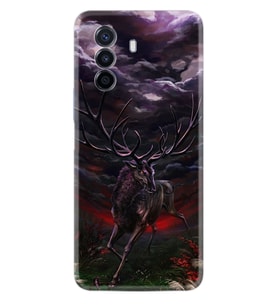 Huawei Nova Y70 Y90 Nova 9 SE  Kılıf Desemli Silikon Dark Deer 1786