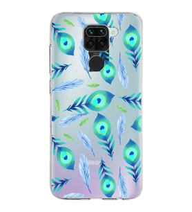 PrintiFy Xiaomi Redmi Note 9 ile Uyumlu 1mm Slim Fit Nazar Boncuğu 3 Baskılı Şeffaf  Kılıf
