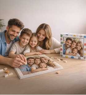 BK Gift Kişiye Özel Fotoğraflı Sök-Tak Puzzle 26x26 cm – Kadınlar Günü, Sevgiliye ve Anneye Özel Hediye