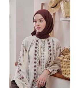 Kızılcık Fresh Scarfs Bambu Şal