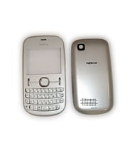 Nokia N200 Kapak Nokia 200 uyumlu gri ön Kapak Arka Kapak Tuş Takımı