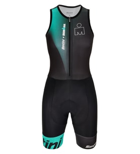 Santini X Ironman IKAIKA Kadın Aero Trisuit Büyük Beden 2I771IMGIKA Su Yeşili-XXL