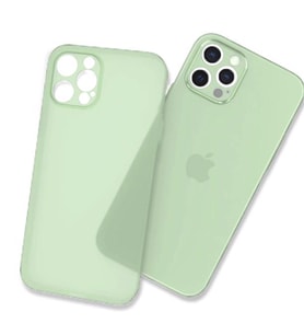 Uyumlu Model Apple iPhone 12 Pro Kılıf 0.3mm Ultra İnce Hayalet Yumuşak Kapak (Açık Yeşil)