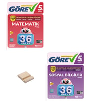 Nitelik 5. Sınıf Matematik ve Sosyal 36 Haftalık Görev Föyleri + Telefon Standı