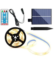 UpWay Güneş Enerjili Solar Aydınlatma RGB 10 Metre Silikonlu Şerit LED Ev Bahçe Süsleme Dekor