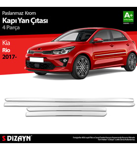 Kia Rio Krom Kapı Yan Çıtası 4 Prç 2017-2023