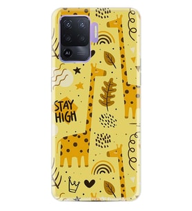 Kılıfland Oppo Reno 5 Lite Kılıf Silikon Resimli Kapak Stay High Stok 1068