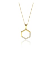 Altıgen Altın Kolye (Gold)