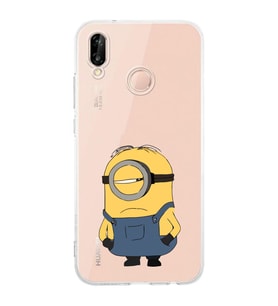 Huawei P20 Lite Uyumlu Baskılı Yumuşak Silikon Şeffaf Telefon Kılıfı