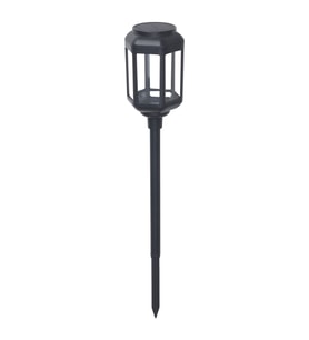 LED'li Güneş Enerjili Aydınlatma, Şeffaf Siyah, 41 cm