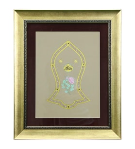 e38 EL İŞÇİLİĞİ TEZHİP TABLO 55x45 CM - 6320