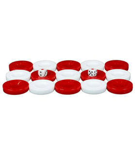 Gifthome Kırmızı-Beyaz Tavla Pulu