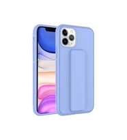 Apple iPhone 11 Pro Uyumlu Kılıf Zore Qstand Kapak (Lila)