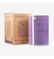 Xiaomi 1-2h-2s-3h-3c-pro Uyumlu Rfıd Çipli Hepa Ve Aktif Karbon Filtreli Mor 20x29cm Purmed Filter