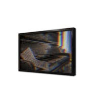 Eski Piyano Glitch Çerçeveli Mdf Tablo