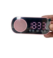 Akıllı Çalar Saat FM Radyo BT Modu Çift Alarm Şarj Edilebilir Pil ve Parlaklık Ayarlı Tasarım
