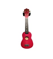 Eva XU21-11RED Soprano Kırmızı Ukulele (21") Canlı Kırmızı Renk Hafif Gövde Yapısı ve Çocuklar İçin İdeal Klavye Genişliği