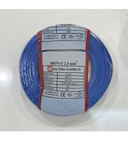 2.5 MM NYA KABLO TEK DAMAR MAVİ 100 METRE (Kırmızı)