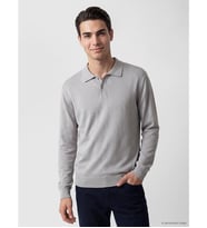 LC WAIKIKI Gri Polo Yaka Regular Fit Erkek Triko Kazak